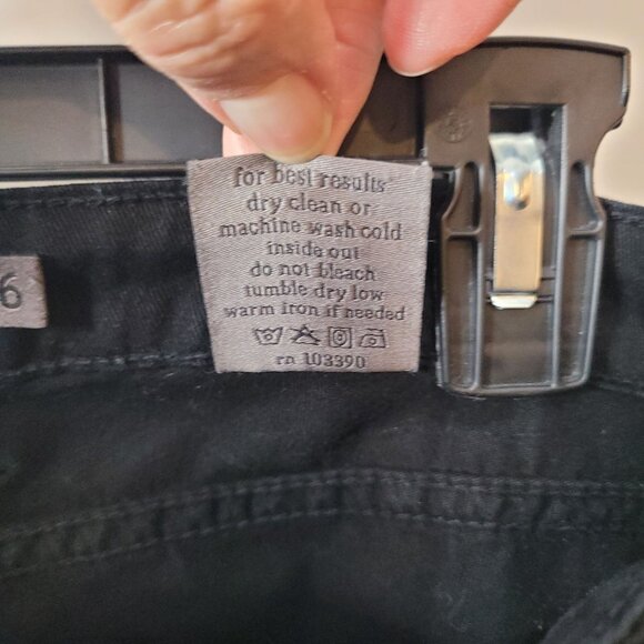 Frankie B. Low Rise Black Jeans Womens Slim Fit Cotton/Spandex 26 Waist 33" Inse - Picture 5 of 16